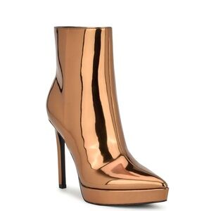 Nine West Bronze Boots Metallic NWT